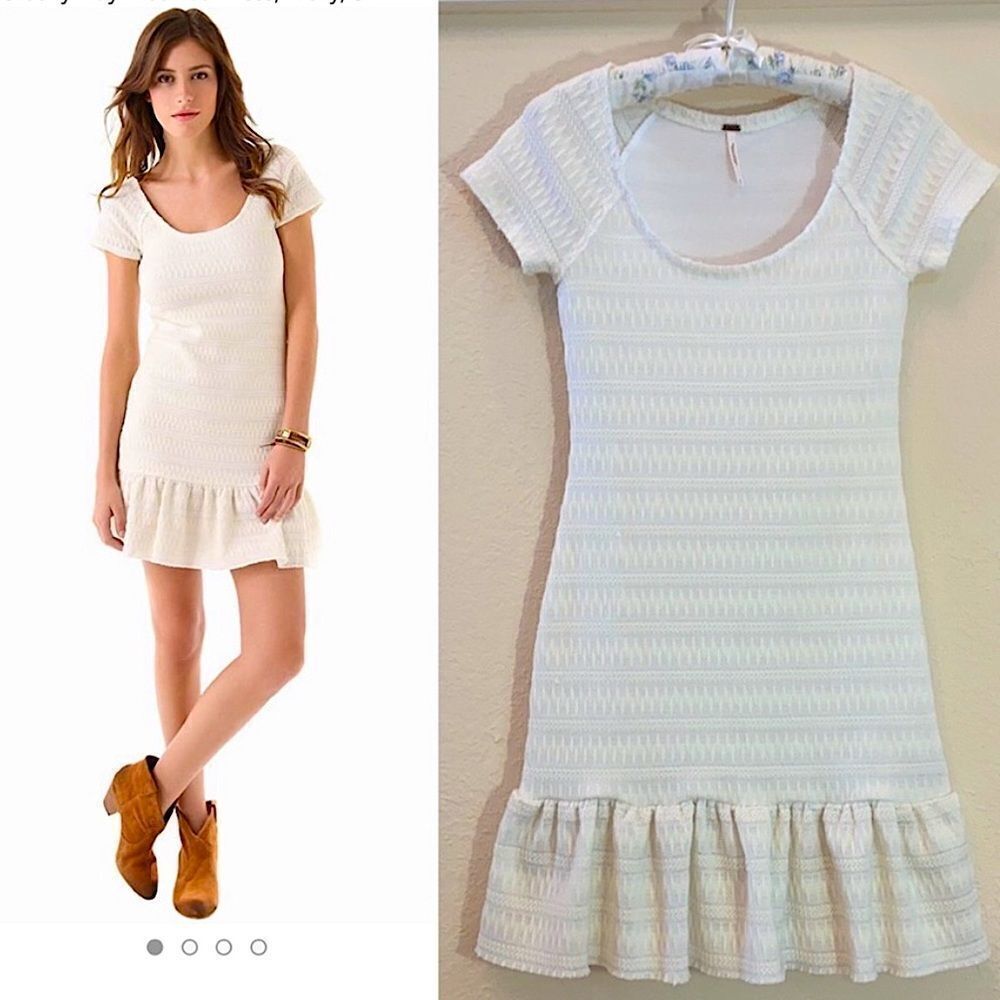 Free People White Mini Dress